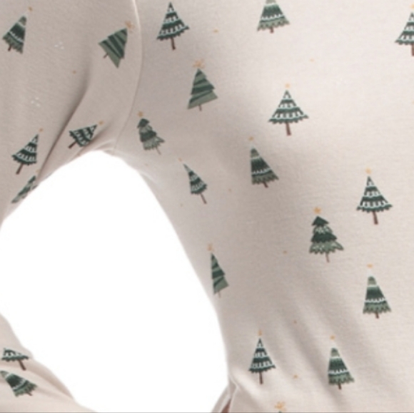 Petit Lem Holiday Pajamas | Organic Cotton, Christmas Tree Print, Women’s XS - Picture 5 of 5